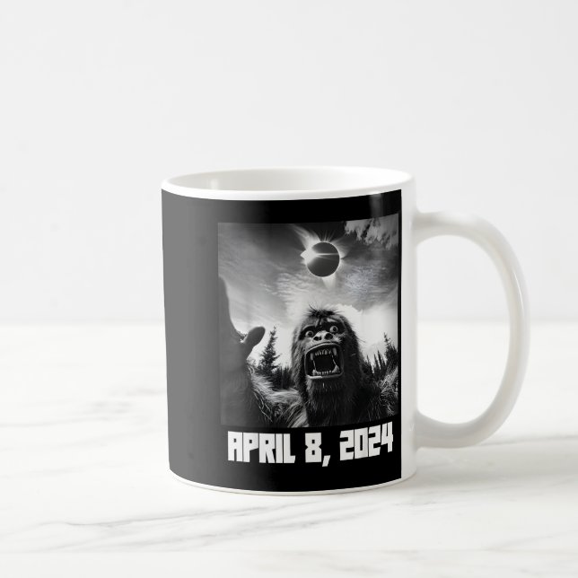 Rolig Tröja Solförmörkelse Totalitet 8 April Kaffemugg (Höger)