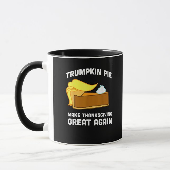 Rolig tröja Trumpkin Paj gör Thanksgiving Underbar Mugg (Vänster)