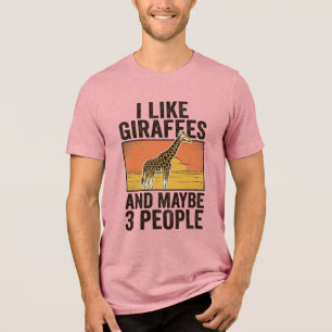 Rolig Tröjdesign med Giraffälskare och Vintagegrav T Shirt