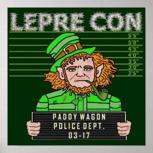 Rolig trollLeprecon Mugshot Poster
