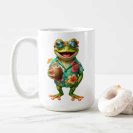 Rolig Tropisk Groda Kaffe Mugg | Cool Groda Hawaii