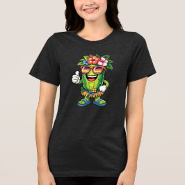 Rolig Tropisk Pickleball Strandstämning Hawaiiansk T Shirt
