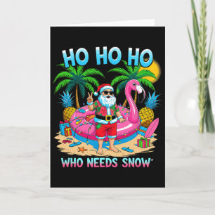 Rolig Tropisk Tomte Julsemester Strandpresent Kort