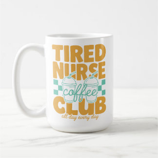 Rolig Trött Sjuksköterska Kaffe Klubb RN CNA Kaffe Kaffemugg