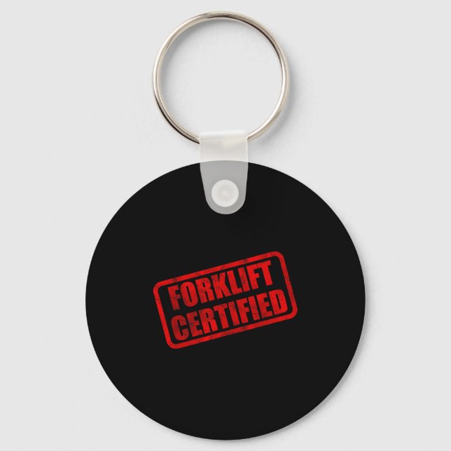 Rolig truck certifierad meme  nyckelring (Framsida)