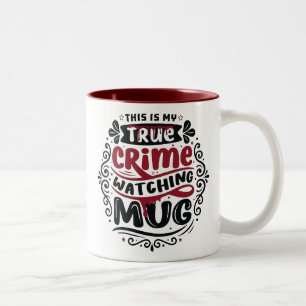 Rolig True Crime Tittar-mugg Seriemördare Present Två-Tonad Mugg