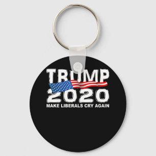 Rolig TRUMF 2020 gör liberal person gråter igen Nyckelring
