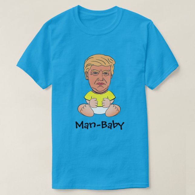 Rolig trumf "Man-baby ", Tee (Design framsida)
