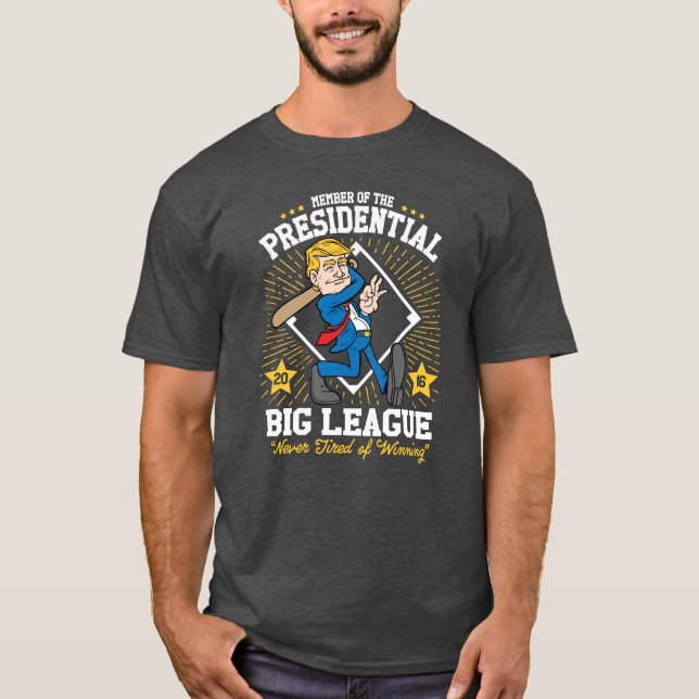 Rolig trumfbaseball "för presidents- stor serie" t shirt (Framsida)
