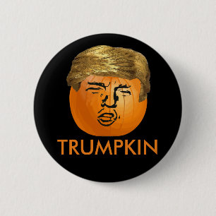 Rolig trumfHalloween Trumpkin pumpa Knapp