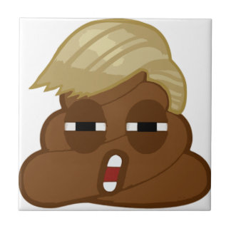 Rolig trumfpoopemoji kakelplatta