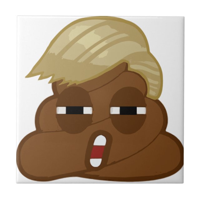 Rolig trumfpoopemoji kakelplatta (Framsidan)