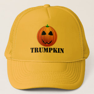 Rolig trumfTrumpkin pumpa Halloween Keps