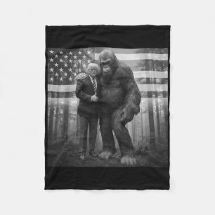 Rolig Trump Bigfoot Sasquatch Konspiration Paranor Fleecefilt
