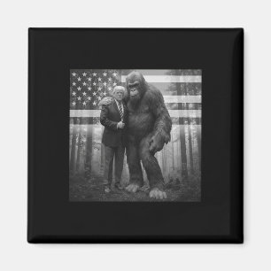 Rolig Trump Bigfoot Sasquatch Konspiration Paranor Magnet