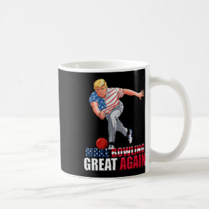 Rolig Trump Bowling Gör Bowling Stort Igen Kaffemugg