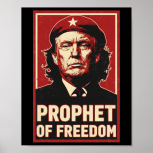 Rolig Trump Che Guevara Profet för frihet älskare Poster