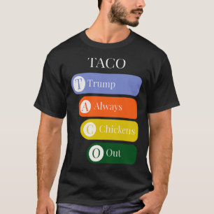 Rolig Trump Chickar Alltid Ur Taco Handel T Shirt