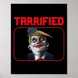 Rolig Trump Clown Politisk Puns Skräckslagen Poster