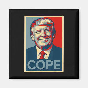 Rolig Trump Cope-parodi – politisk meme Magnet