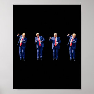 Rolig Trump-dans Dansar som en brottsling Rösta på Poster