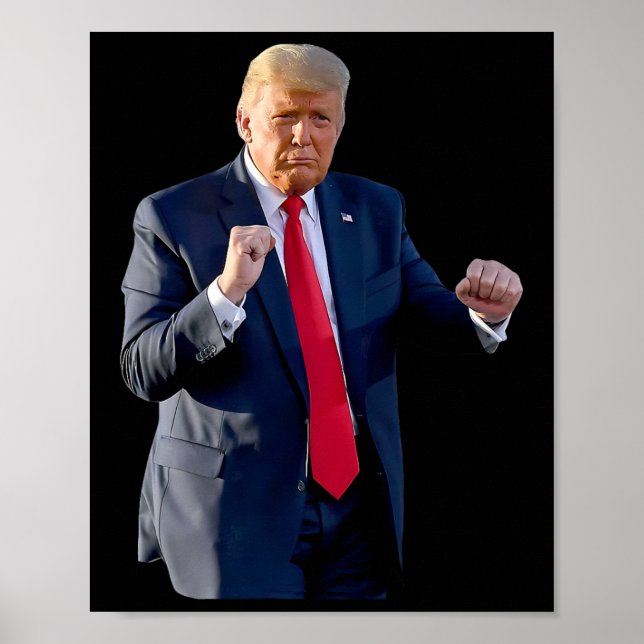 Rolig Trump-dans Dansar som en brottsling Rösta på Poster (Framsidan)