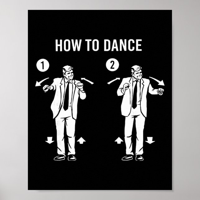 Rolig Trump-dans Hur man dansar  Poster (Framsidan)