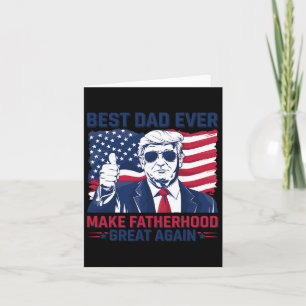 Rolig Trump Fars Dag Bästa Pappa Någonsin För Farf Kort