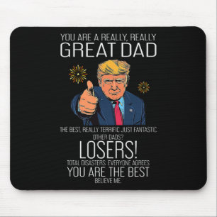 Rolig Trump Fars Dag Bästa Pappa Någonsin För Farf Musmatta