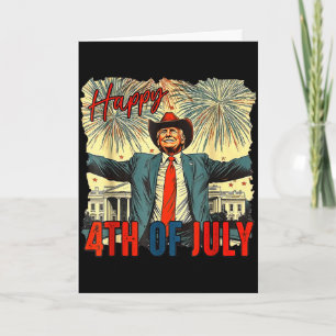 Rolig trump glad 4:e juli självständighetsdag Kul Kort