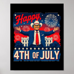 Rolig Trump Glad självständighetsdagen  Poster