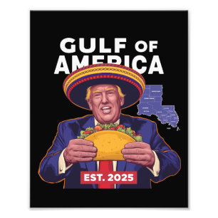 Rolig Trump Golfströmmen Amerika 2025 Trump  Fototryck
