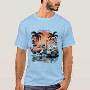 Rolig Trump Golfströmmen Amerika 2025 Trump Mercha T Shirt