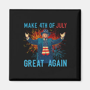 Rolig Trump Gör 4:e Juli Stort Igen Eldshow Magnet