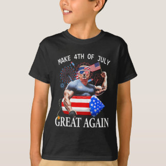 Rolig Trump Gör 4:e Juli Stort Igen Trump T Shirt