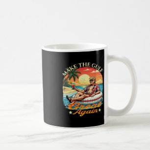Rolig Trump Gör Gulf Stort Igen Trump Merch Kaffemugg