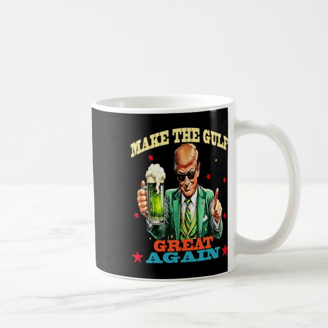 Rolig Trump  Gör Gulfen Stor Igen   Kaffemugg (Höger)