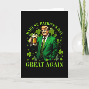Rolig Trump Gör St Patrick's Day Stor Igen Iris Kort