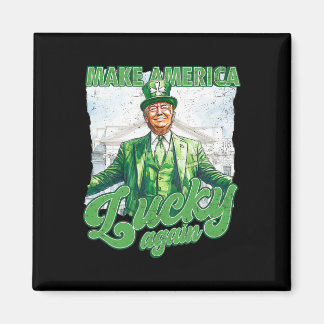 Rolig Trump Gör St Patrick's Day Stor Igen Iris Magnet
