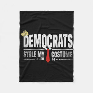 Rolig Trump Halloween-kostym Demokrater stal min C Fleecefilt