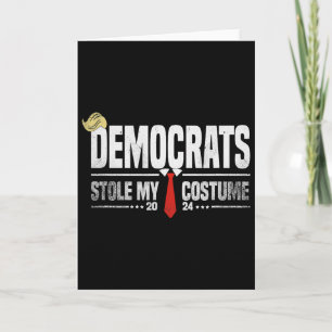Rolig Trump Halloween-kostym Demokrater stal min C Kort