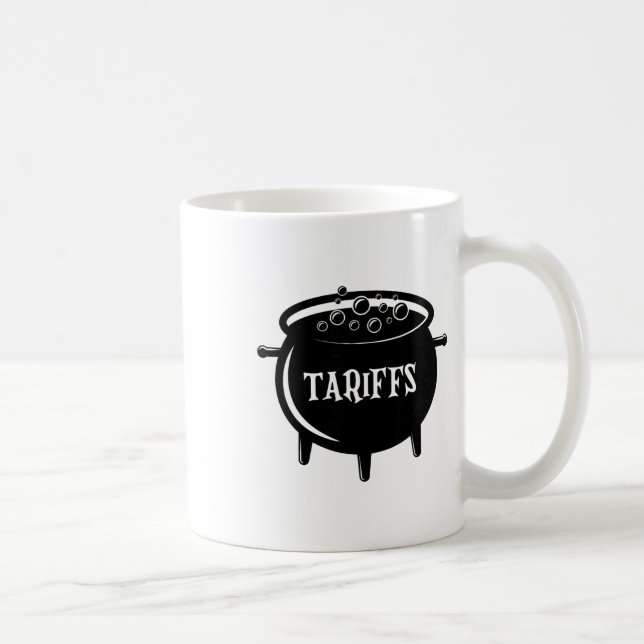Rolig Trump - Häxkittel Tariffer  Kaffemugg (Höger)