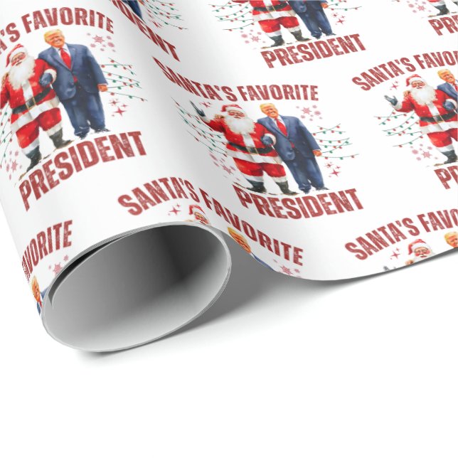 Rolig Trump jul Presentpapper (Rullad Hörn)