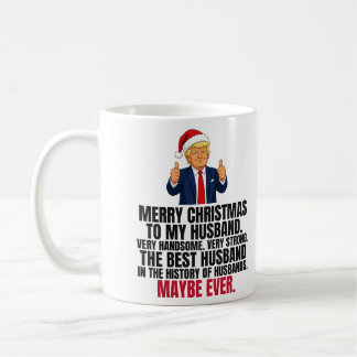 Rolig Trump julpresent till make Kaffemugg