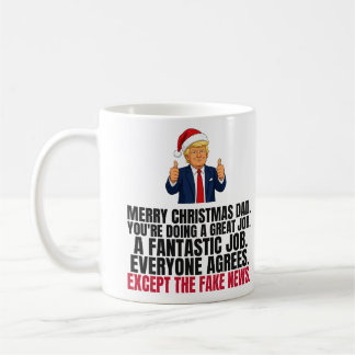 Rolig Trump julpresent till pappa Kaffemugg
