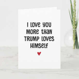 Rolig Trump Kärlek Politisk Humor Alla Hjärtans Da Kort
