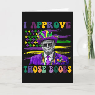 Rolig Trump Mardi Gras Usa Jag Godkänner De 1 Kort