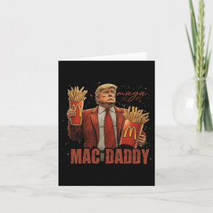 Rolig Trump Mcdon 2024 Snabbmat Mac Daddy Hamburga Kort