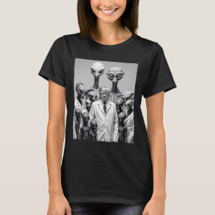 Rolig Trump med aliens konspiration utomjordisk T Shirt