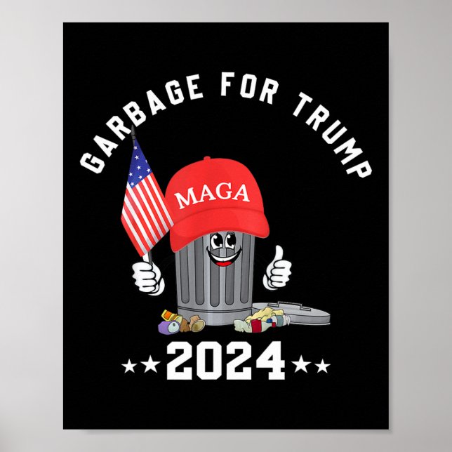 Rolig Trump Mega Garge Burkkartongtecken Ameri Poster (Framsidan)